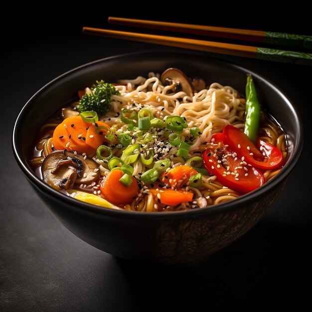 Bowl of vegetarian ramen