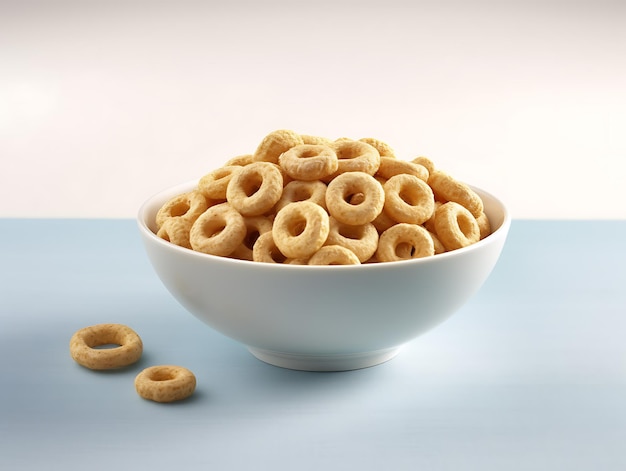 Photo bowl of whole grain cheerios cerea