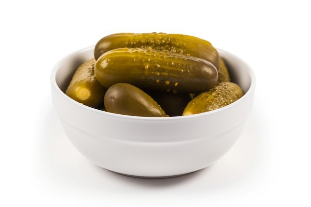 Bowl whole pickles Marinated food Generate Ai