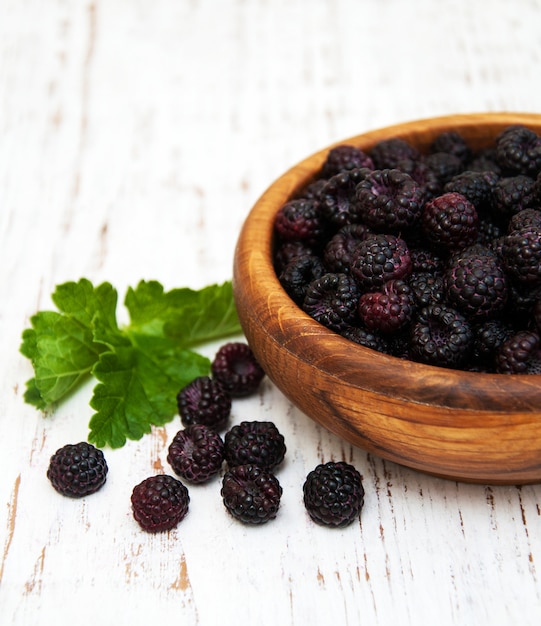 Bowl with Blackberries