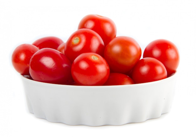 Bowl with fresh tomatoes