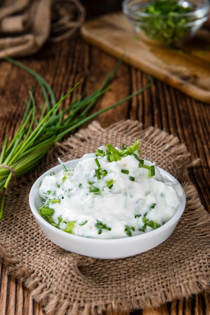 Bowl with Herb Curd