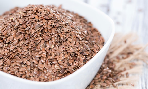 Bowl with Linseeds