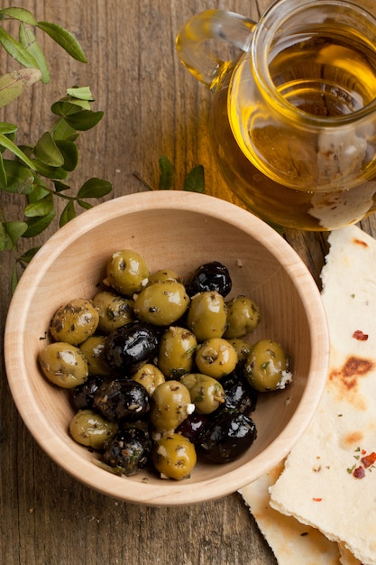 Bowl with olives