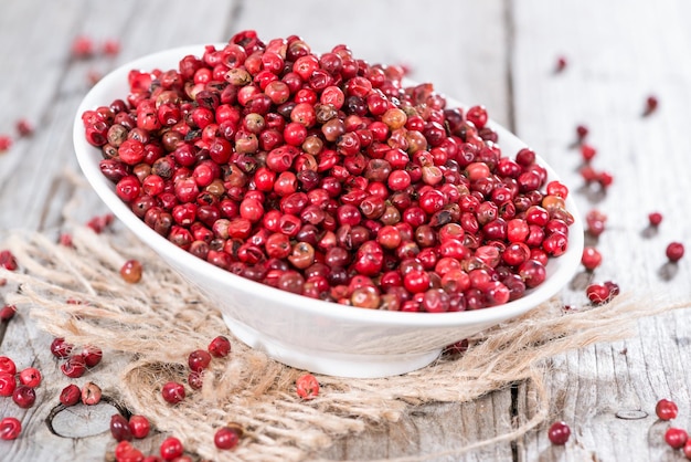 Bowl with Pink Peppercorns