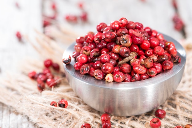 Bowl with Pink Peppercorns