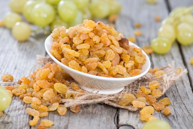 Bowl with Raisins