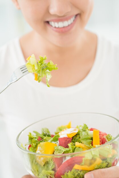 Photo bowl with salad