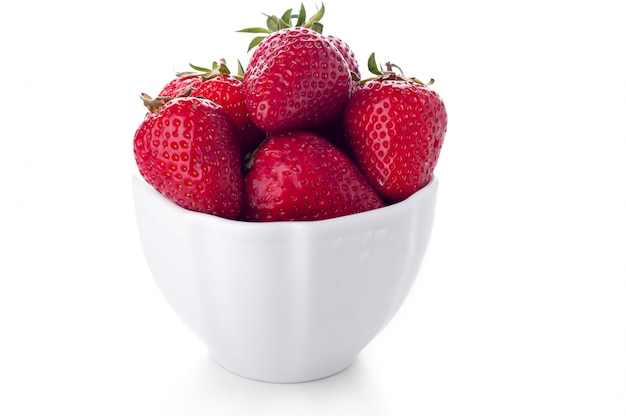 bowl with strawberries 