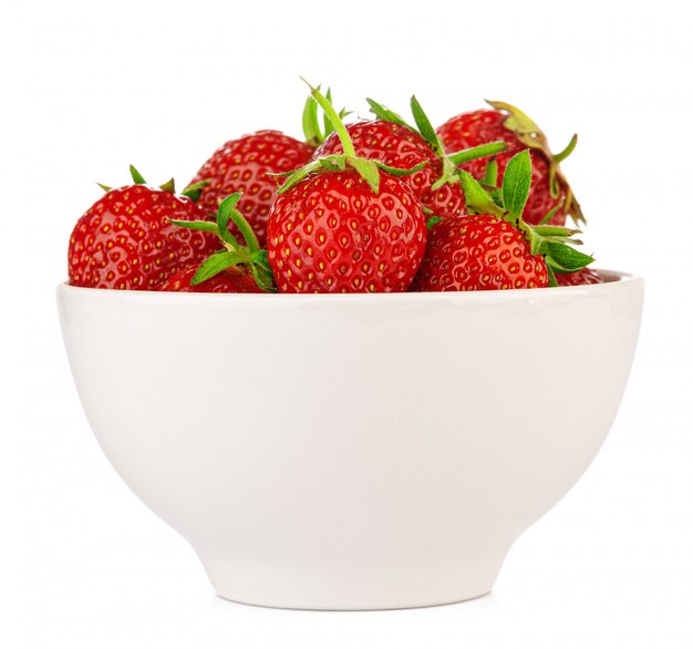 Bowl with strawberries