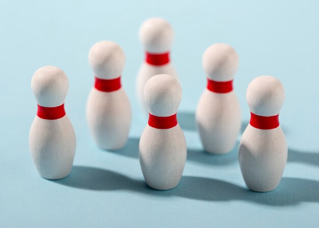 Foto bowling apparatuur binnenshuis stilleven