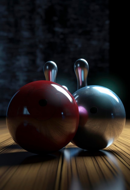 Bowling ball AI Generated