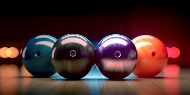 Bowling ball AI Generated