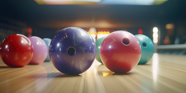 Bowling ball AI Generated