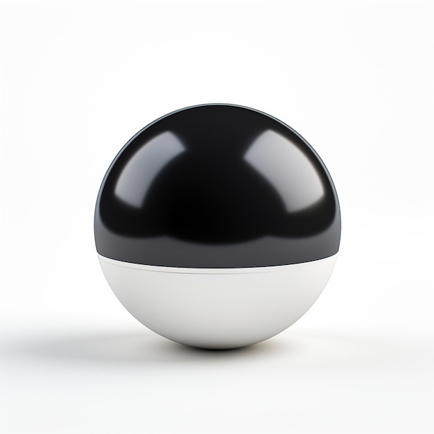 Bowling ball sport white background AI generated image