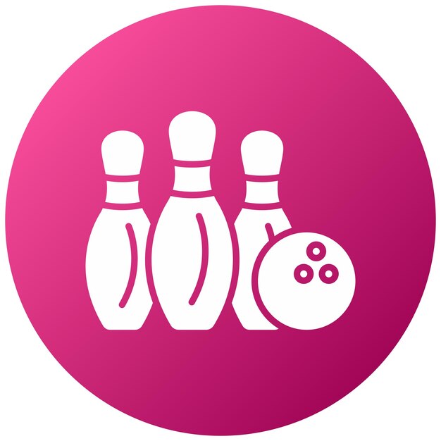 Photo bowling icon style