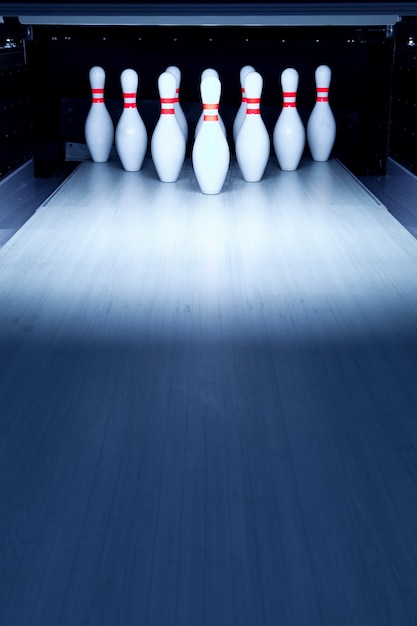 Bowling pinnen en alley Game