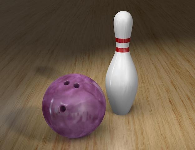 Bowlingbal en speld