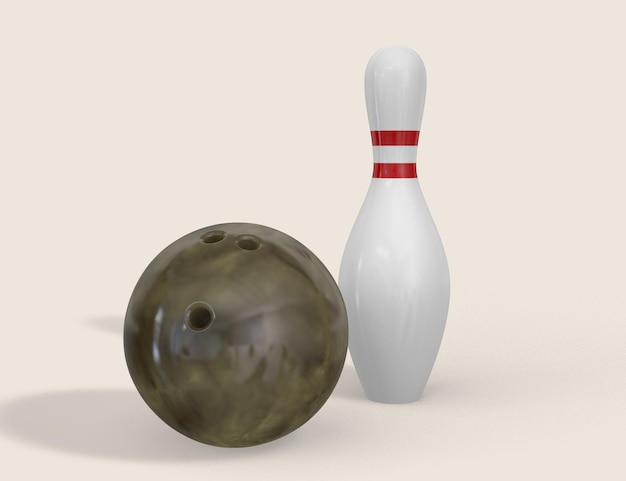 Bowlingbal en speld