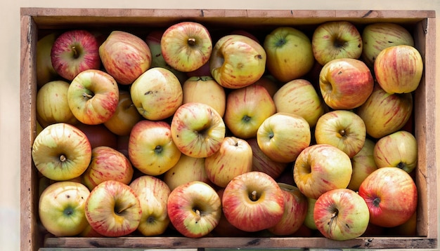 A box of apples from the company apple