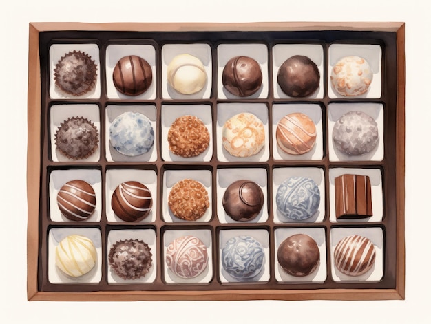 a box of chocolates and chocolates with one that saysthe chocolate