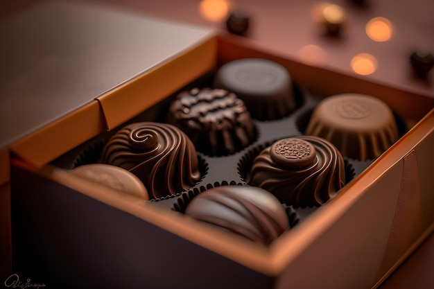 A box of chocolates from the chocolate company