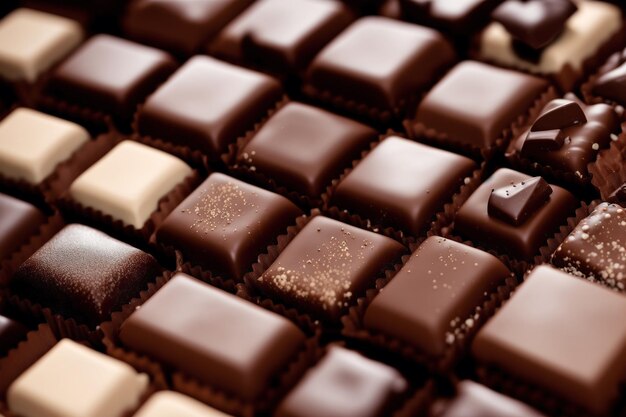 A box of chocolates with the word " chocolate " on the top.