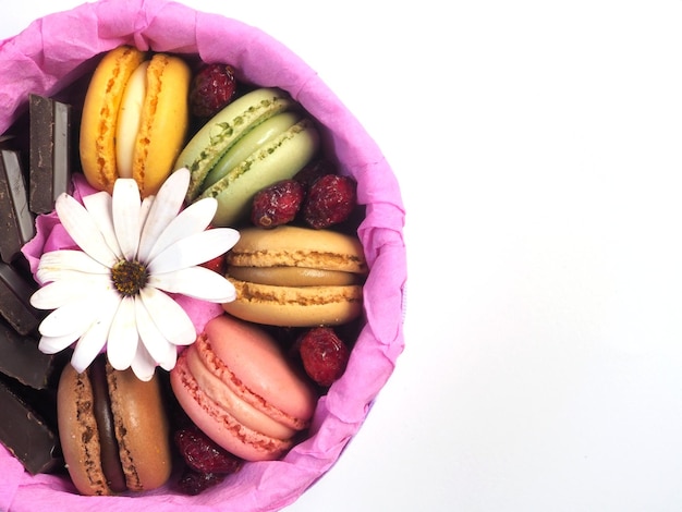 Box of french macaroons