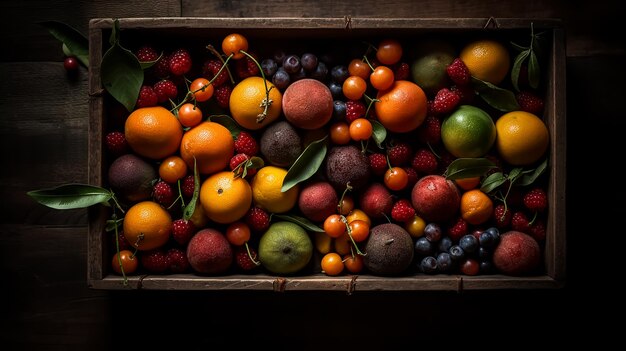 A box of fruit from the farm