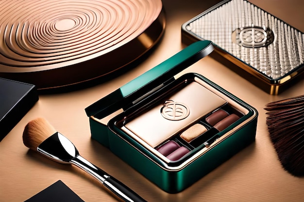 A box of glamorous eyeliners with a silver spoon next to it.