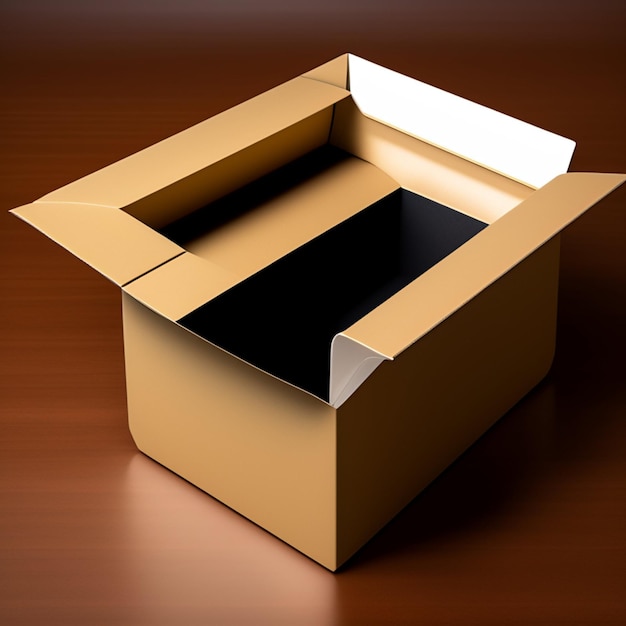 Foto modello di progettazione della fotografia dell'immagine della scatola