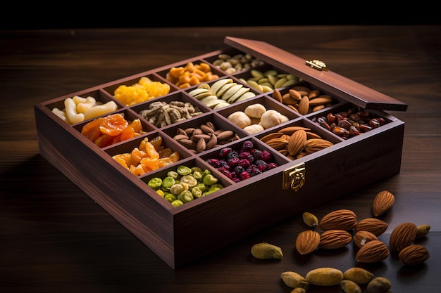 box of indian dryfruits