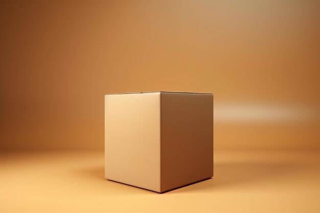 A box on a orange background with the word box on it