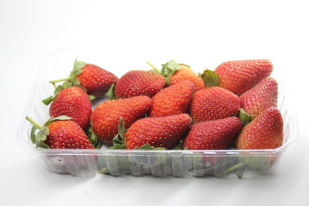 A box of strawberries from the farm