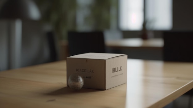 A box that says'bull'on it