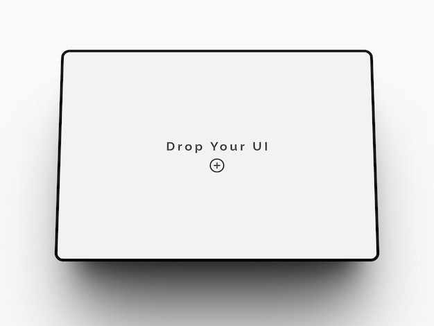 Photo a box that says drop your ui on it