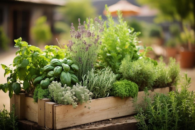 a box of vegetables from the garden