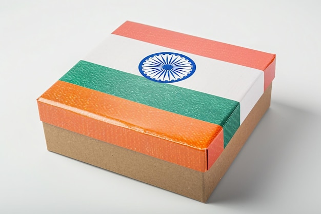 Photo box with india flag printed no background png image