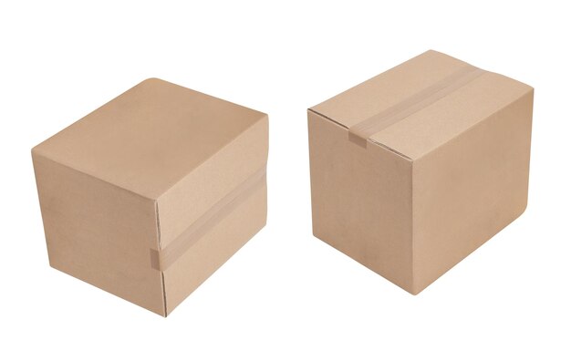 Boxen geïsoleerd op wit