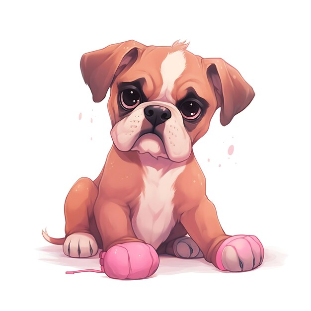 Foto disegni animati di cani boxer