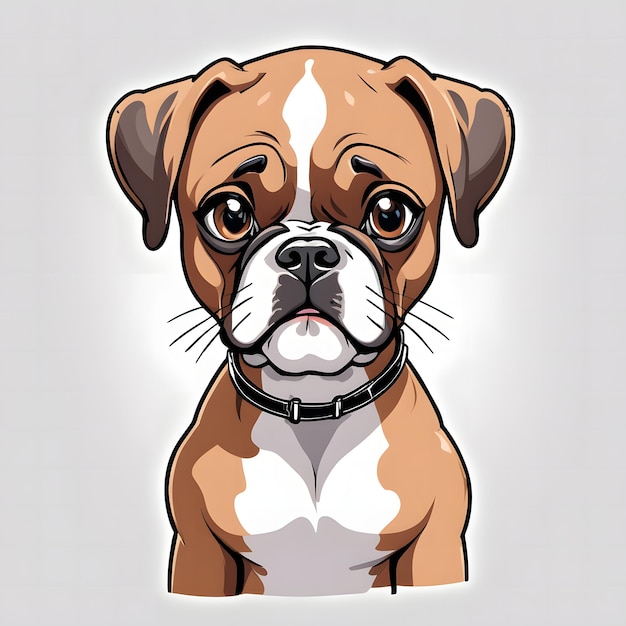 Boxer dog clipart