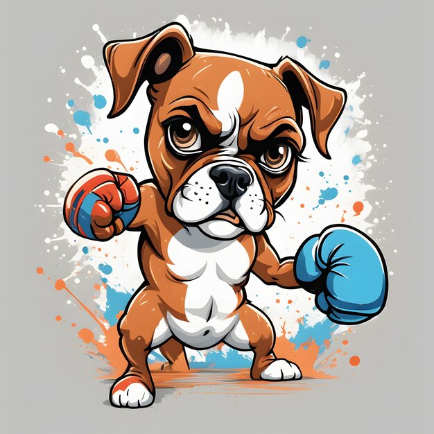 Photo boxer dog clipart