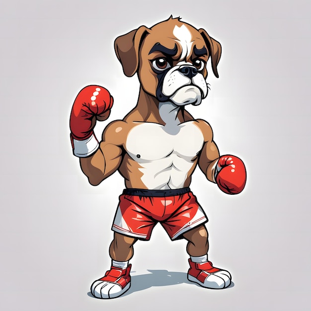 Photo boxer dog clipart