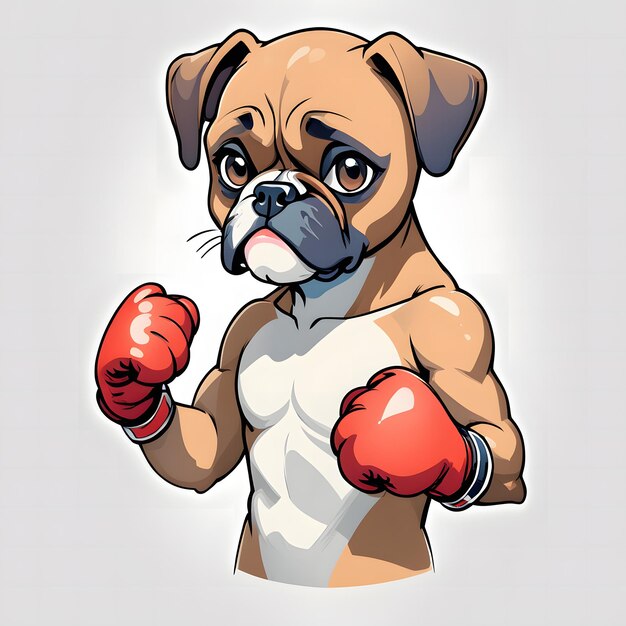 Photo boxer dog clipart