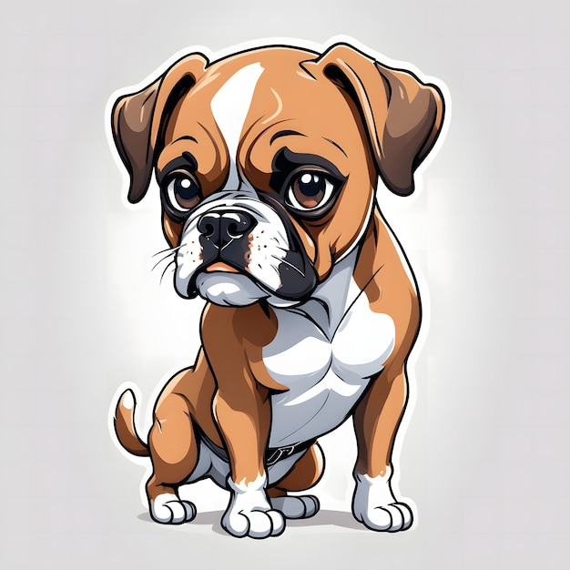 Boxer dog drawing