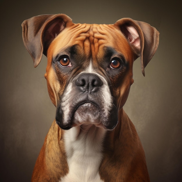 A boxer dog