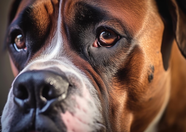 The Boxer is a medium to large shorthaired dog breed