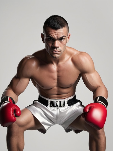 a boxer isolated on white background ai generative