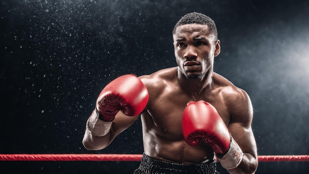 Photo boxer ready to fight