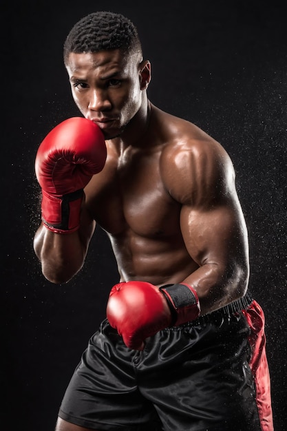 Photo boxer ready to fight